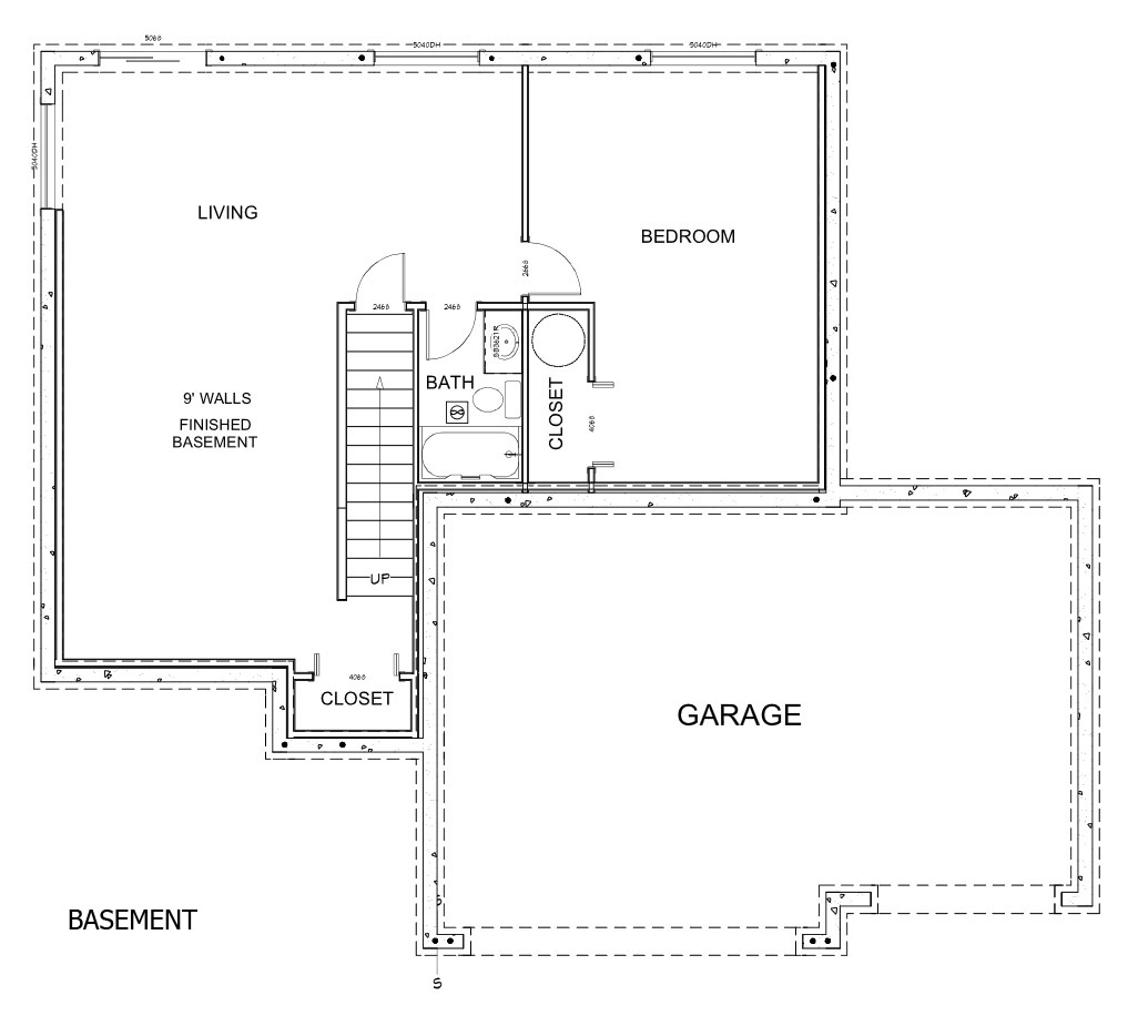 pine lodge 3 car garage basement plan copy